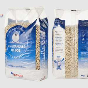 pallet of wood pellets 126 bags of 8kg