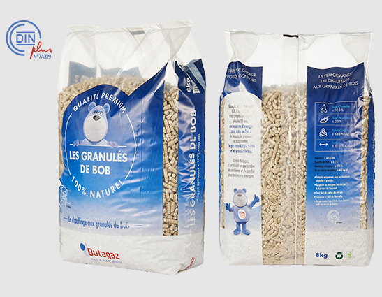 pallet of wood pellets 126 bags of 8kg