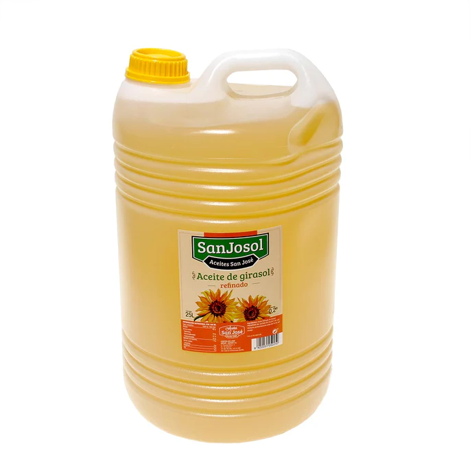 sanjosol refined sunflower oil palette in 25l cans – total 26 cans